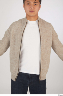 Yoshinaga Kuri brown sweater casual upper body 0001.jpg